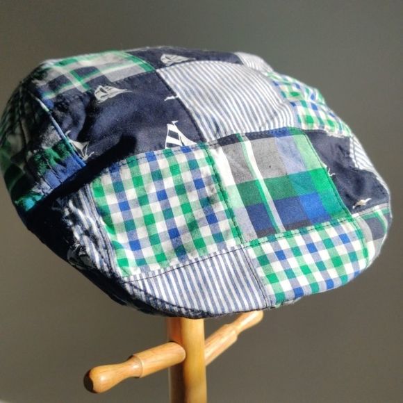 Gymboree Quilted Nautical‎ Theme Fedora Hat.